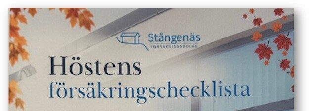 Följ listan för hur du förbereder ditt hus inför hösten.