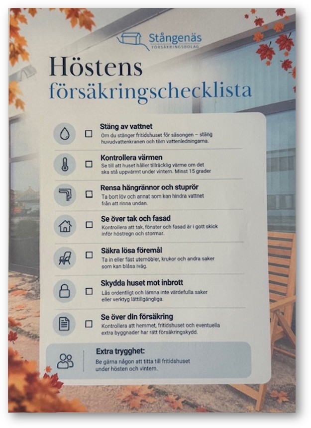 Följ listan för hur du förbereder ditt hus inför hösten.